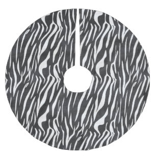 Zebra Black & White - Christmas Tree Skirt
