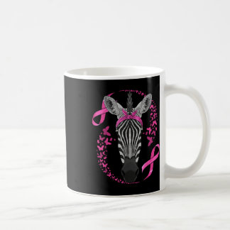 Zebra Breast Cancer Awareness Pink Bandanna Cancer Coffee Mug