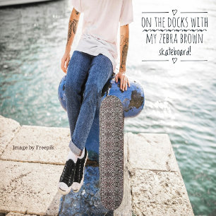 Zebra Brown Skateboard