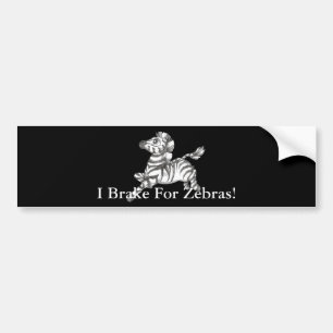Zebra Bumper Sticker