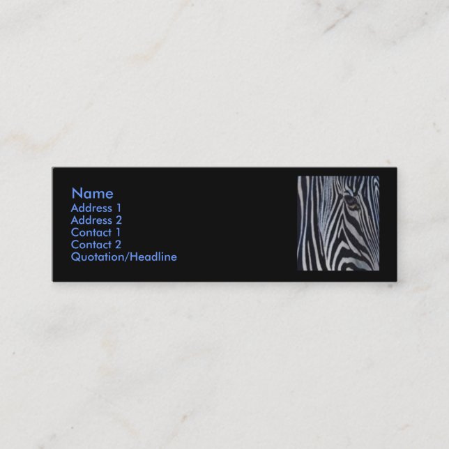 Zebra Business Card (Front)