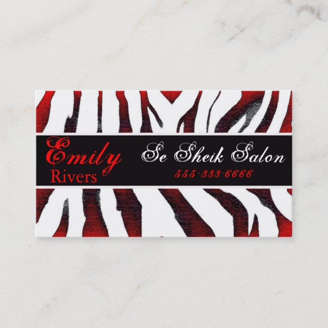 zebra business card (Front)