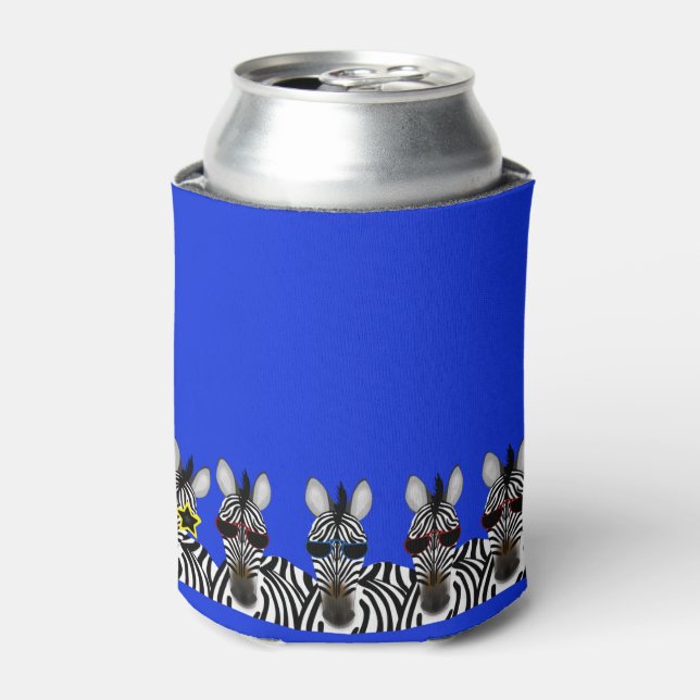 Zebra Can Cooler (Can Front)