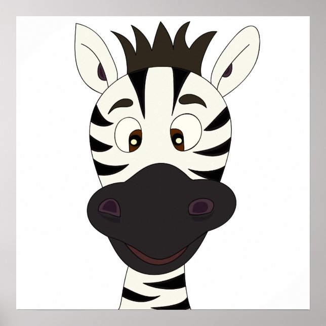 Zebra cartoon poster (Front)