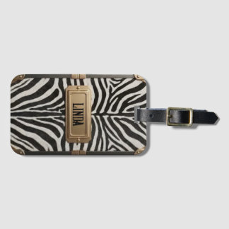 Zebra  case luggage tag