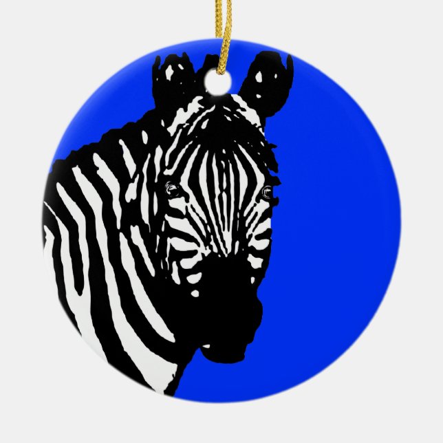 zebra ceramic ornament (Front)