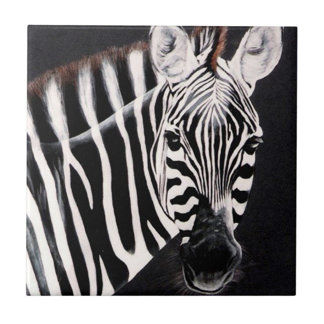 Zebra Ceramic Tile (Front)