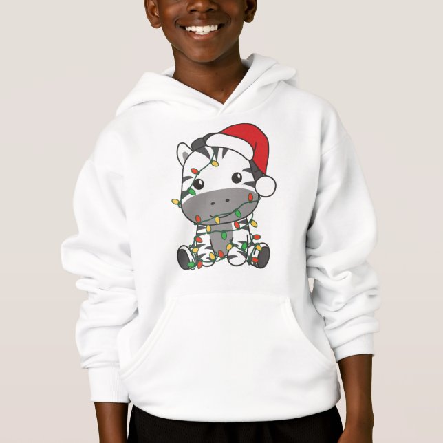 Zebra Christmas Winter Animals Holiday Zebras (Front)