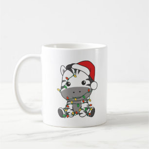 Zebra Christmas Winter Animals Holiday Zebras Coffee Mug