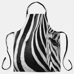 ZEBRA CLOSE-UP VIEW APRON