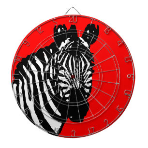 zebra (colour customisable) dartboard