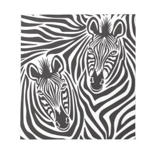 Zebra Couple Notepad