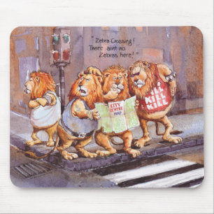 Zebra crossing mouse pad