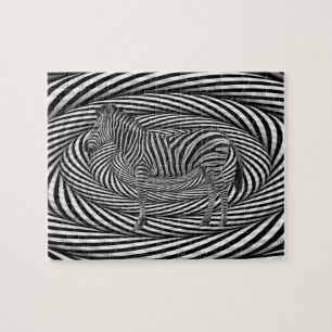Zebra Dazzle Jigsaw Puzzle
