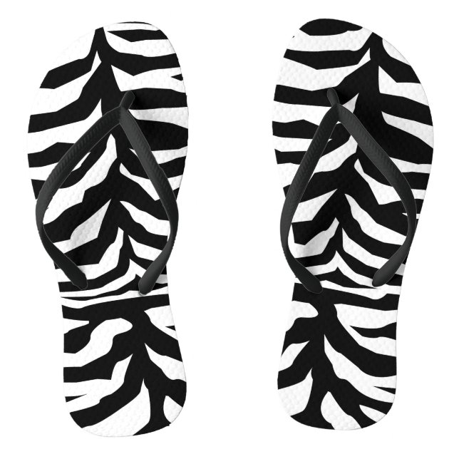 Zebra decoration  thongs (Footbed)