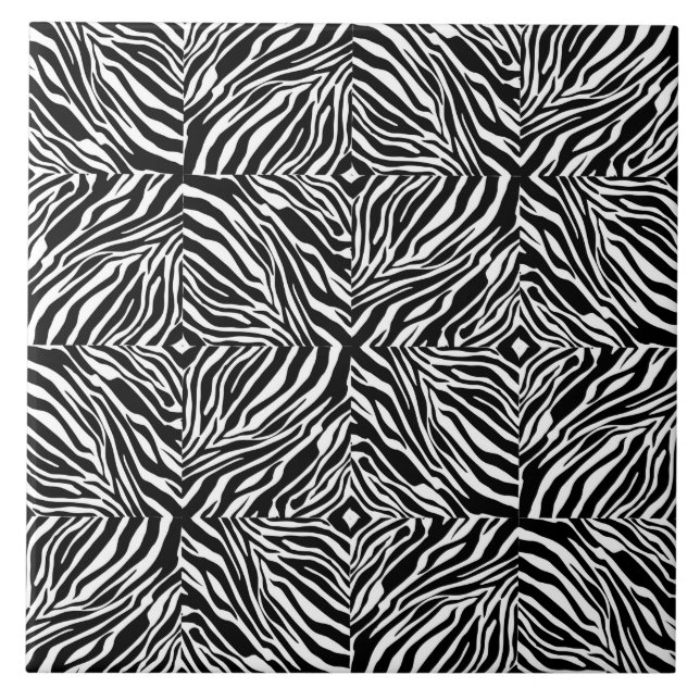 Zebra Design Ceramic Tile (Front)