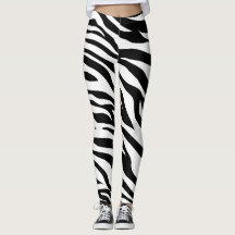 Zebra design legging
