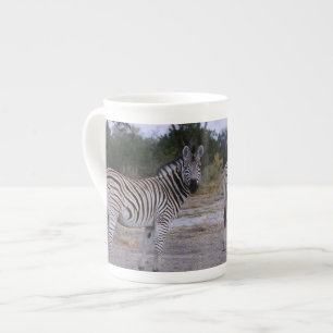 Zebra Double Take Photo Bone China Mug