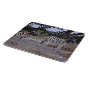 Zebra Double Take Photo Cutting Board