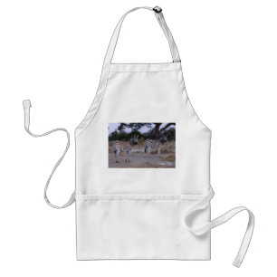 Zebra Double Take Photo Standard Apron