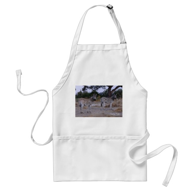 Zebra Double Take Photo Standard Apron (Front)