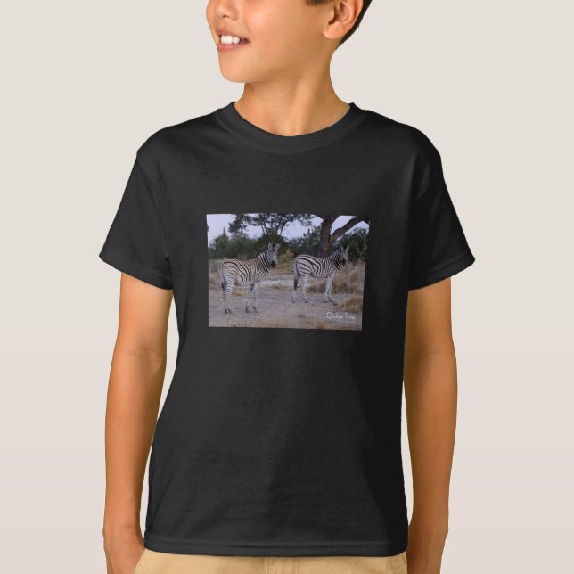 Zebra Double Take Photo T-Shirt (Front)