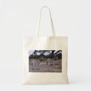 Zebra Double Take Photo Tote Bag