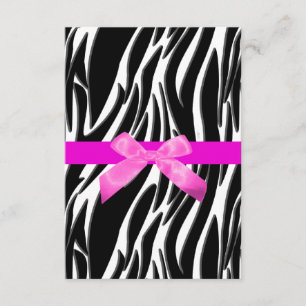 Zebra Event Invitation Pink