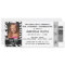 Zebra Event Ticket Birthday Party Invitation