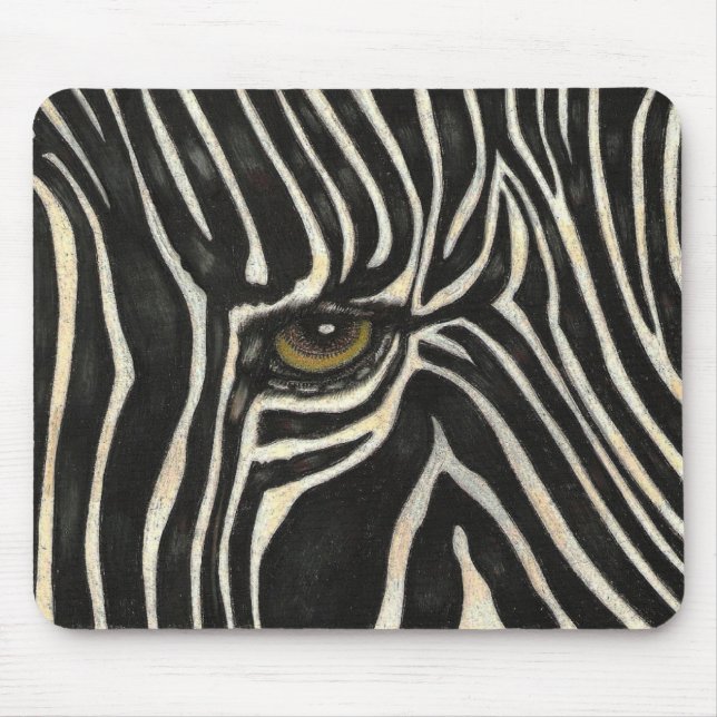Zebra Eye Mousepad (Front)