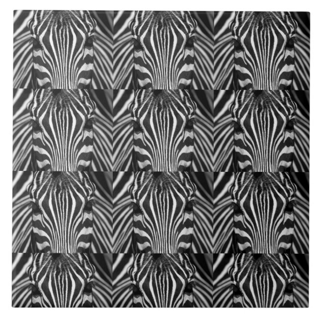 ZEBRA FACE CERAMIC TILE (Front)