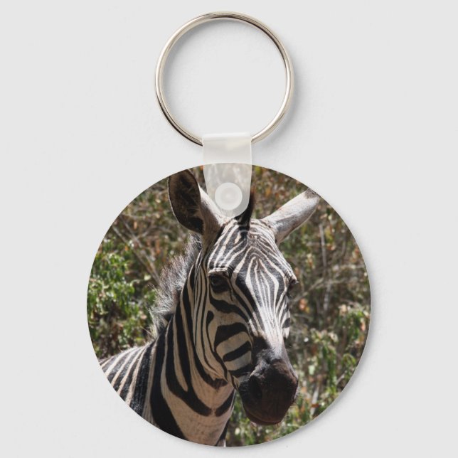 zebra face key ring (Front)