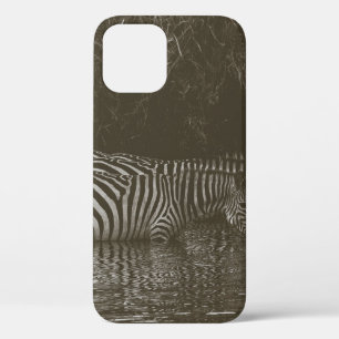 ZEBRA FAMILY DRINK iPhone 12 CASE