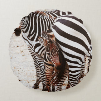 ZEBRA FAMILY ROUND CUSHION