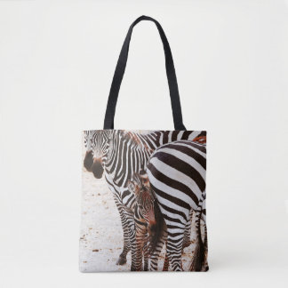 ZEBRA FAMILY TOTE BAG