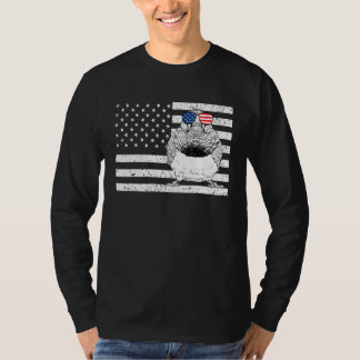 Zebra Finch 4th of July Bird Watching US American  T-Shirt