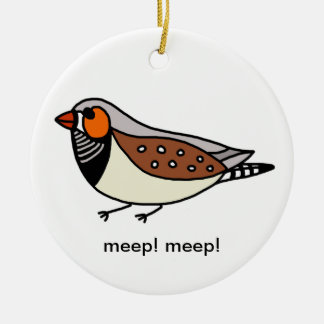 Zebra Finch Ornament