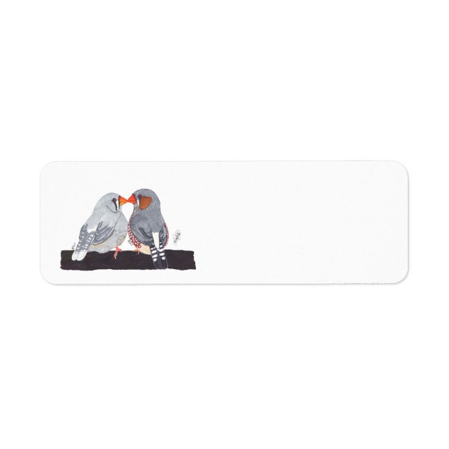 ZEBRA FINCH RETURN ADDRESS LABEL (Front)