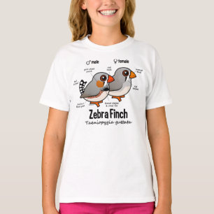 Zebra Finch Statistics T-Shirt