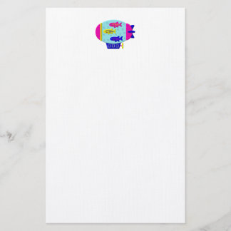 Zebra Fish in a Zeppelin Stationery
