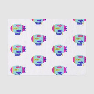 Zebra Fish in a Zeppelin Tissue Paper