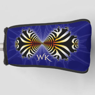 Zebra Fish Kiss Monogrammed Golf Head Cover
