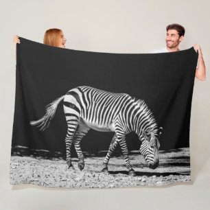 Zebra Fleece Blanket