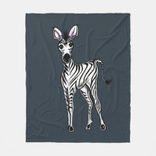 Zebra    fleece blanket