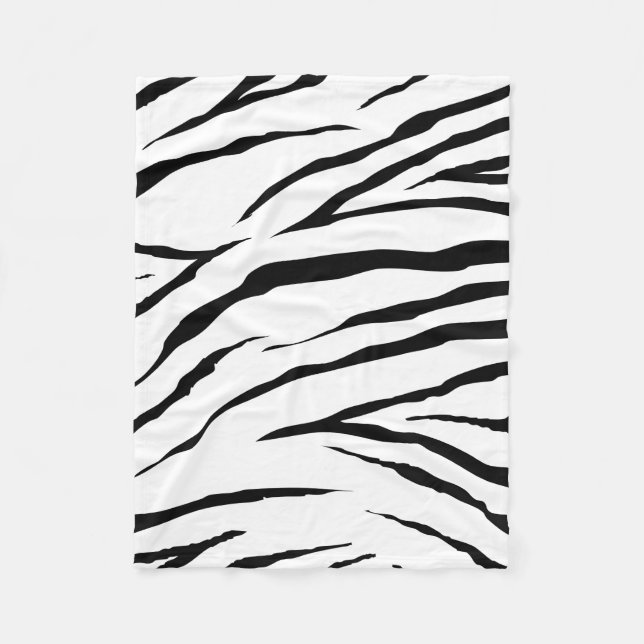 Zebra Fleece Blanket, 30"x40" (Front)