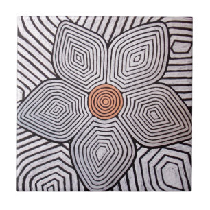 Zebra Flower Tile