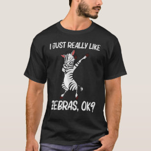 Zebra For Men Women African Zoo Animal 1 T-Shirt