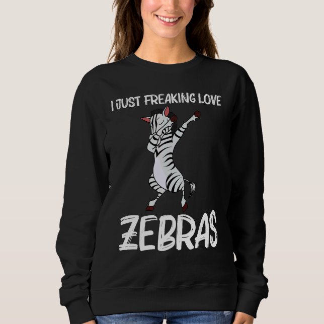 Zebra For Men Women African Zoo Animal  4 Sweatshirt (Front)