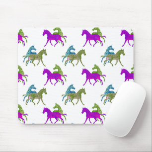 Zebra Funky Vibrant Colours African Safari Animals Mouse Pad