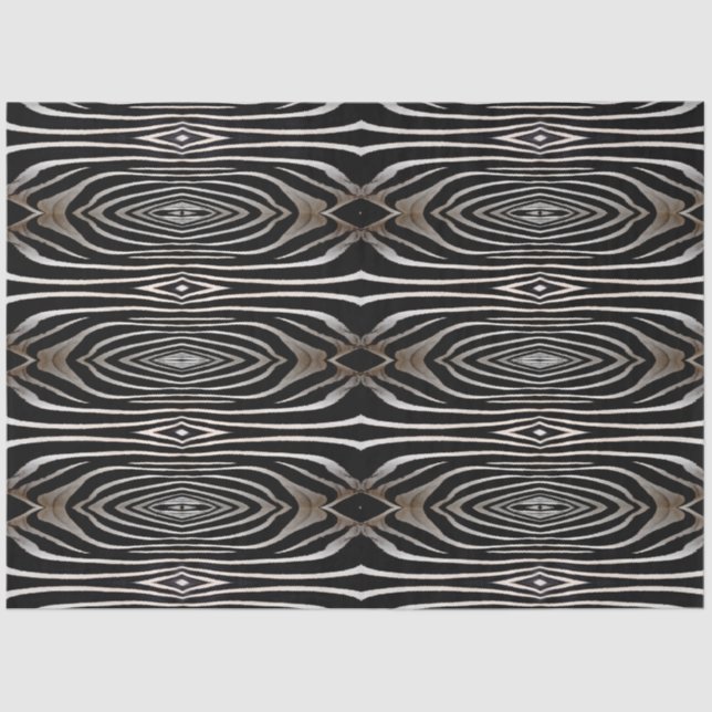 Zebra Fur Abstract Design Decoupage Tissue Paper (Front)